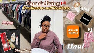 Canada Living Vlog: Temu & Shein Haul,  Popup,Birthday Gift shopping and more…