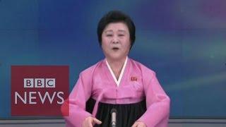 Moment N Korea announces H-bomb test - BBC News