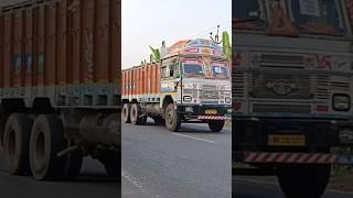 Highway 10 wheel truck on road