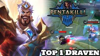 Wild Rift Draven - Top 1 Draven Pentakill Gameplay Rank Master