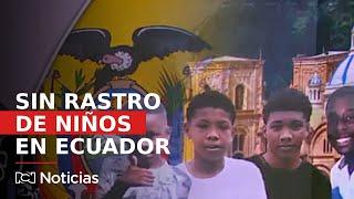 Sin rastro de los cuatro niños desaparecidos en Ecuador mientras juganban fútbol