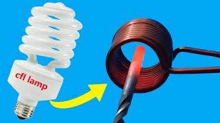 This Simple Trick Turns Old CFL Lamps Into Awesome Induction Heaters