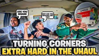 TURNING CORNERS EXTRA HARD IN THE UHAUL w/ Jazz & Jordan   