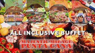 Buffet, Majestic Mirage Punta Cana, All Inclusive Resort, Dominican Republic