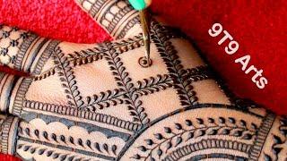 New Karva Chauth mehndi designs | Easy mehndi design hands | Simple Back hand mehndi | Dulhan mehndi