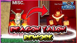 How To Get Dragon Talon V2 Rework + Uzoth New Location In Blox Fruits Update 24