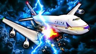 Hurricane Milton TAKES DOWN a 747 in GTA 5! INSANE CRASH! (Mods)