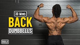 30 Mins Dumbbell Back & Traps Workout | Build Muscle 23