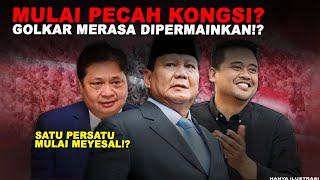 MULAI PECAH KONGSI?GOLKAR KAGET MERASA DIPERMAINKAN MENANTU JOKOWI!?