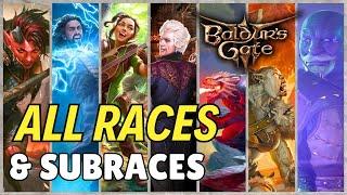 Baldur's Gate 3 - All Races & Subraces Lore Overview