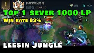 Leesin Wildrift | Horror reached Rank Sovereign 1000 LP with 83% win rate - Top 1 China server