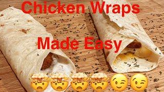 How To Make Easy Chicken Wraps/Air Fryer Chicken Wraps/#eazycooking#chickenwraps