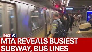 MTA reveals busiest subway, bus lines