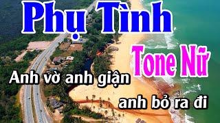 Phụ Tình Karaoke Tone Nữ Karaoke Nhạc Sống 1990 - Beat Mới