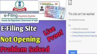 Income Tax Department E-Filing site not opening problem solved [live proof] 2023