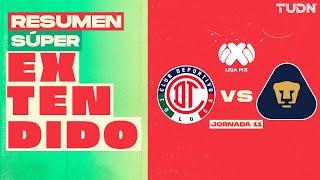 RESUMEN SÚPER EXTENDIDO | Toluca vs Pumas | Liga Mx -Apertura 2024 - Jornada 11 | TUDN