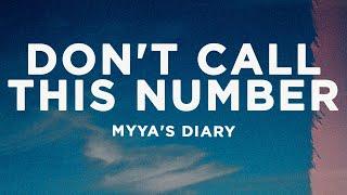 Myya's Diary & Malana - Don't Call This Number (Lyrics)