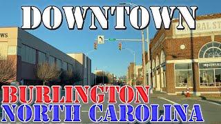 Burlington - North Carolina - 4K Downtown Drive