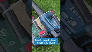 BOSCH GRÜN vs. BLAU Laubbläser-Vergleich!