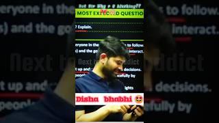 Disha Bhabhi In Live Class  | digraj singh rajput sir emotional | next toppers addict | #shorts