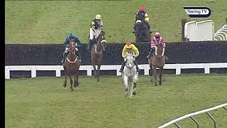 A great grey doing his thing - NEPTUNE COLLONGES holds off Tidal Bay to win the 2011 Cotswold Chase