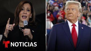 La campaña electoral cierra con Harris y Trump en un literal empate de apoyos | Noticias Telemundo