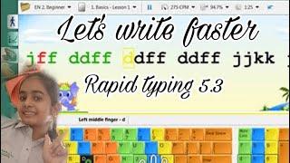 RAPIDTYPING 5.3 :-  Learn to type fast!!