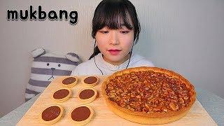 호두파이와 초콜렛 타르트 디저트 먹방 WALNUT PIE CHOCOLATE TART Dessert mukbang asmr クルミパイअखरोट पाई