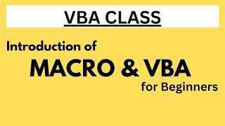 Excel MACRO | Basic VBA Intro | VBA Beginners tutorial | #MISSupportJunction