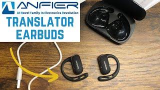 ANFIER F56 AI Translator Earbuds | Speak with Language