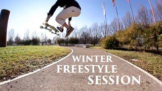 Winter Longboard Freestyle Session with Nils Jux