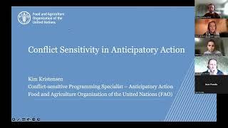 Anticipatory action in conflict settings: Conflict sensitivity in anticipatory action programming