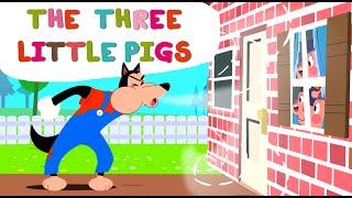 The three little pigs - Three little pigs story - fable -story for kids