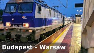 Bahnreise von Budapest nach Warschau. Route durch Ungarn, Slowakei, Tschechien, Polen