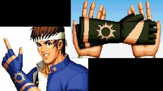  KYO GIFTS SHINGO HIS GLOVES  KOF 97 ENDING ( THE KING OF FIGHTERS ) SECRET TEAM KYO + SHINGO