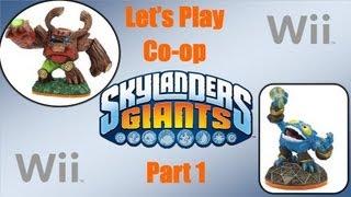 Skylanders Giants Wii - Lets Play Co-op Part 1 + Time Of The Giants