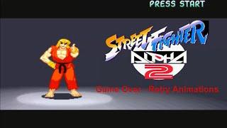 Game Over - Continue/retry - Street Fighter Alpha/Zero 2 - Arcade version