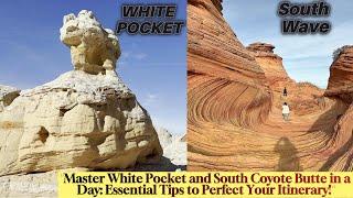 South Coyote Butte and White Pocket are all on a one-day itinerary trip. Pack with road map and tips