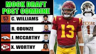 Post Combine 2 Round 2024 NFL Mock Draft | JJ McCarthy Goes Top 15!!!