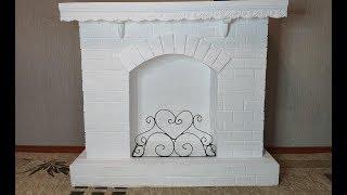 CARTON FIREPLACE / False do-it-yourself fireplace from the boxes