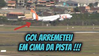 VENTO FORTE FAZ BOEING 737 DA GOL ARREMETER NA PISTA DO AEROPORTO DE GUARULHOS