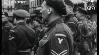 Dutch town of 's-Hertogenbosch celebrates first anniversary of liberation (1945)