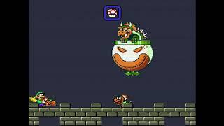 Super Mario World: Beating Bowser without getting hit!