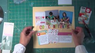 Scrapbook Process Using Project Life cards on Scrapbook Layout