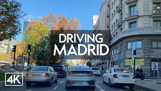 [4K] Driving Madrid | Cibeles - Colón - AZCA - Ponzano | POV 4K HDR