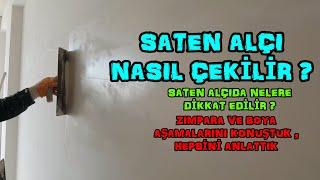 #SATEN #ALÇI NASIL ÇEKİLİR ? SON ALÇI SIVA AŞAMASI ! /  #Wie #man #gips #zeichnet