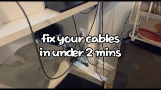 quick & easy cable management under 2 minutes