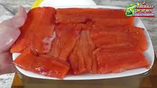 Salted salmon in a couple of minutes, looking for a new recipe? Fisherman Recipes DV 27 Rus