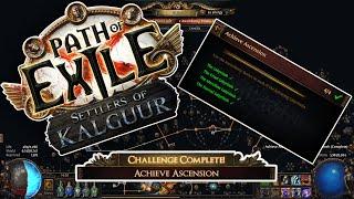 Achieve Ascension Challenge - Path of Exile Settlers of Kalguur EP10 - POE 3.25 #pathofexile