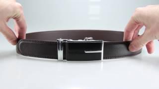 Men’s Premium Leather Dress Belt With Sliding Automatic Buckle